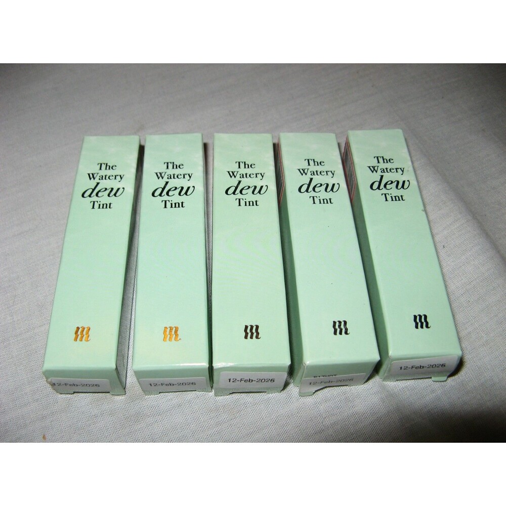Merzy The Watery Dew Lip Tint WD14. With Zest 4g Lot Of 5 Tubes NEW